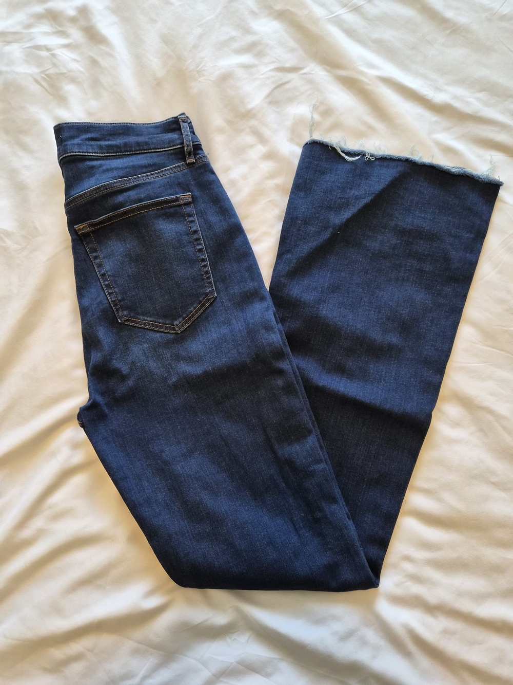 Loft High Rise Dark Wash Slim Flare Jeans Size 27